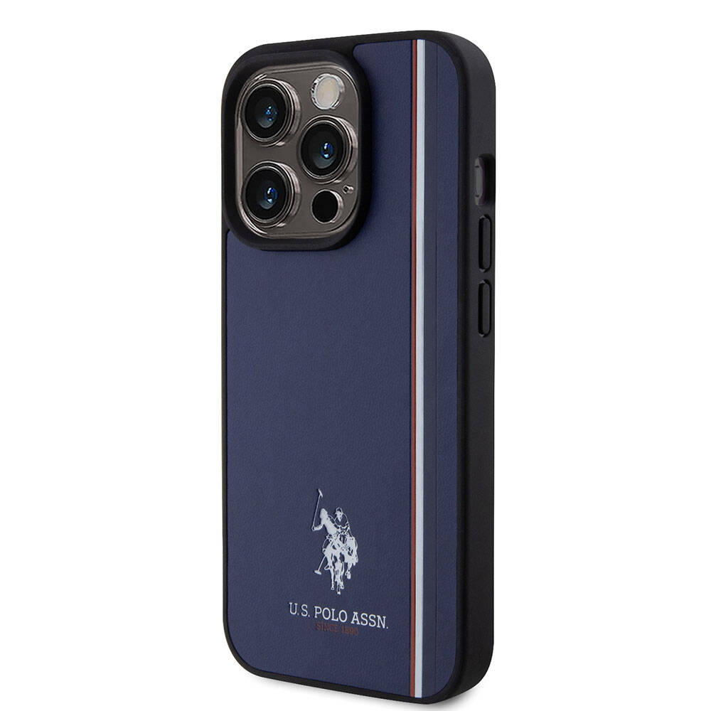 U.S. Polo Assn. iPhone 15 Pro Orjinal Lisanslı Üç Renk Şerit Tasarımlı Baskı Logolu Telefon Kılıfı - 2 U.S. Polo Assn. iPhone 15 Pro Orjinal Lisanslı Üç Renk Şerit Tasarımlı Baskı Logolu Telefon Kılıfı - 2
